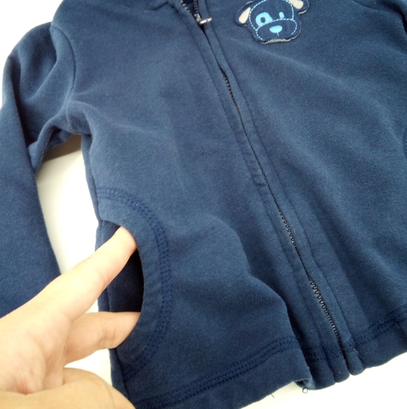 Gymboree Baby Tops Bundle 12-18 Months Cotton Blend Hoodie Long Sleeve Tee - Picture 7 of 11